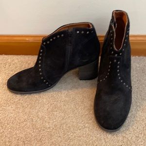 Frye suade studded boots